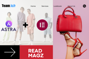 Astra free wordpress theme with elementor together